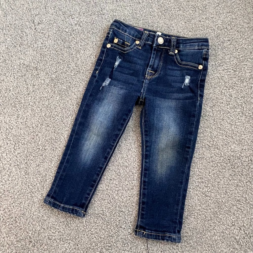 7 for All Mankind Josefina Skinny Boyfriend Toddler Jeans NWOT 2T